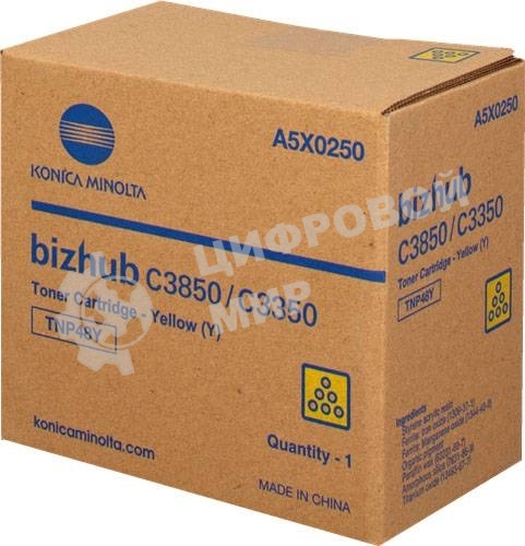 Тонер-картридж Konica-Minolta bizhub C3350/C3850 желтый TNP-48Y