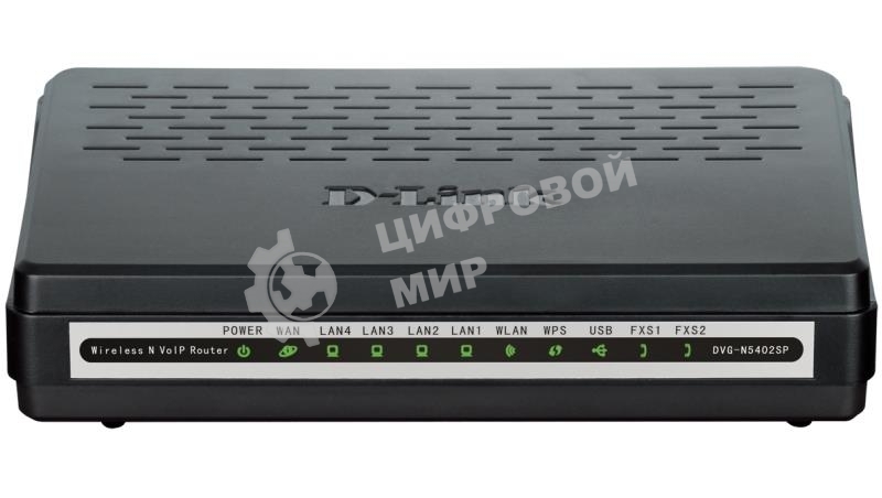 Маршрутизатор D-Link DVG-N5402SP/2S1U/C1B Беспроводной маршрутизатор с поддержкой 3G, 2 FXS-портами и USB-портом