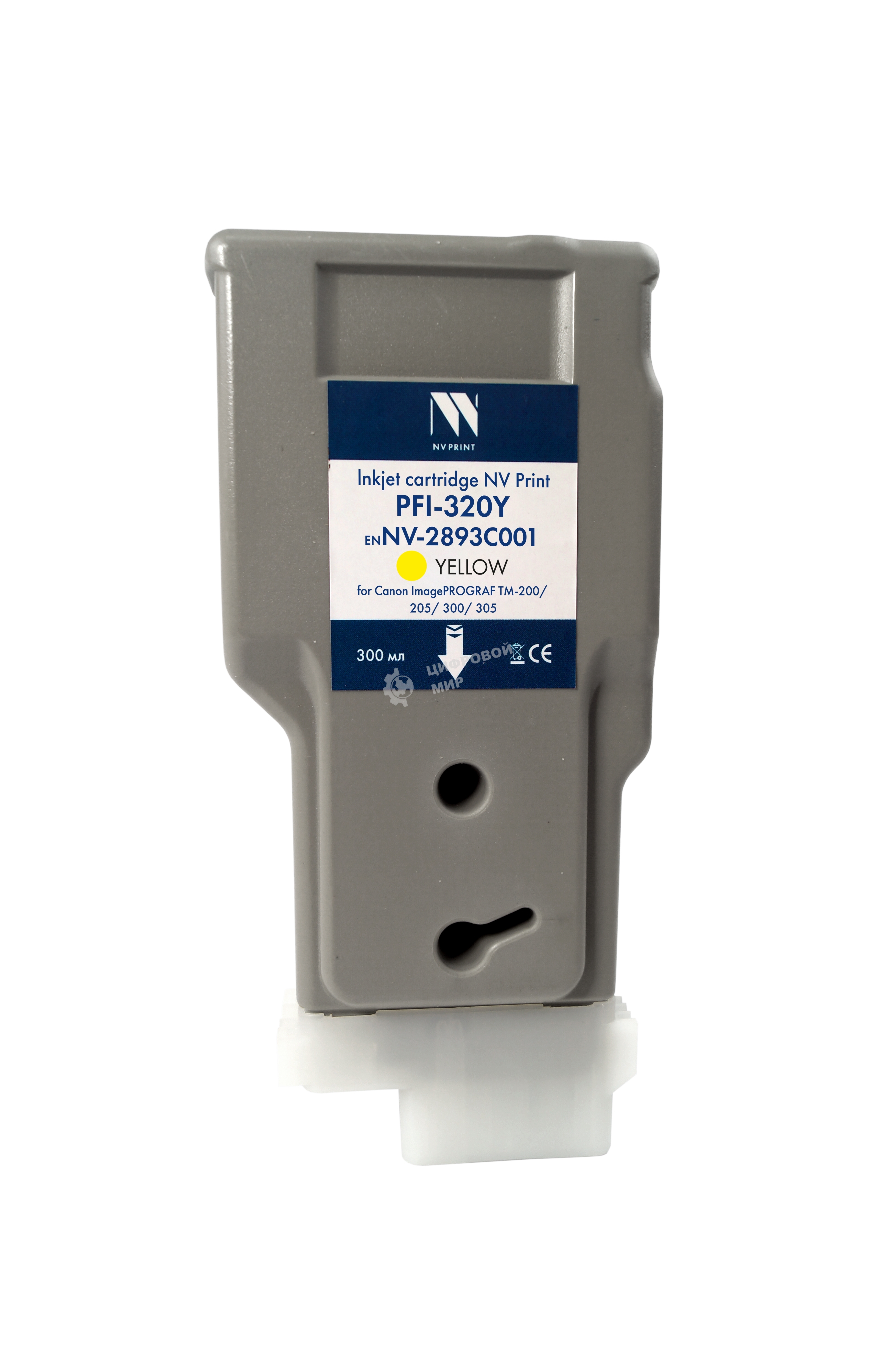 Картридж струйный NVPrint PFI-320Y (NV-2893C001) Yellow для Canon ImagePROGRAF TM-200/205/300/305 (300 мл) совместимый