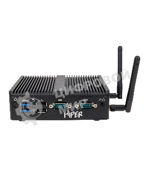 Неттоп HIPER BASIS BC119  Intel N-series N100(0.8Ghz)/8192Mb/256SSDGb/noDVD/BT/WiFi/war 1y/0.65kg/черный/Win11Pro + Безвентиляторный/БП 36Вт/металл/VESA Адаптер на 75х75, 100х100