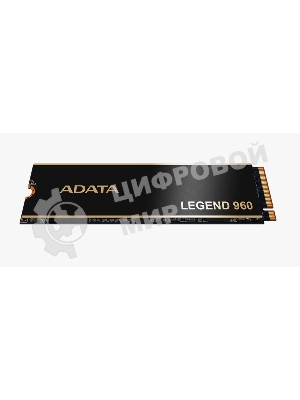 Накопитель SSD ADATA LEGEND 960, 4Tb, PCIe 4.0 x4, M.2 2280, NVMe, R/W 7400/6800, с радиатором