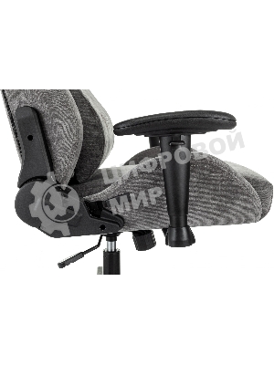 Кресло Zombie Ghost Fabric серый, ткань, 120 кг, механизм качания