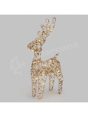 Светодиодная фигура Neon-night Олень 34см, цвет свечения теплый белый, питание 2хAA (не в комплекте)