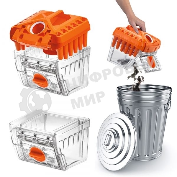 Моющий пылесос Thomas DryBOX + AquaBOX Cat&Dog белый/оранжевый, 325/1700Вт, уборка сухая, пылесборник контейнер 2.6 л