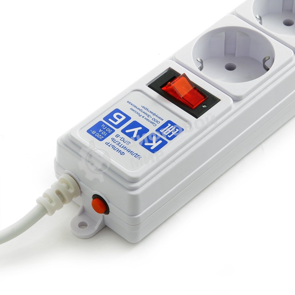 Сетевой фильтр Powercube SPG-B-15-WHITE 5 м, 5 розеток, белый, коробка