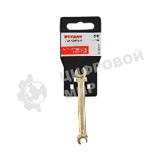 Ключ гаечный рожковый Rexant 6х7 мм, желтый цинк