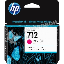 Картридж струйный HP 712 3ED68A пурпурный (29мл) для HP DJ Т230/630