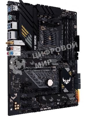 Материнская плата ASUS TUF GAMING B550-PLUS WIFI II, AM4, AMD B550, 4xDDR4, 6xSATA, 2xM.2, 1xPCI-E 3.0 x16, 1xPCI-E 4.0 x16, 3xPCI-E x1, 1xDP, 1xHDMI, 1x 2.5Gb LAN, 2xUSB-A 3.2 Gen 1, 1xUSB-A 3.2 Gen 2, 1xUSB-C 3.2 Gen 2, 3x3.5 мм, 7.1, ATX