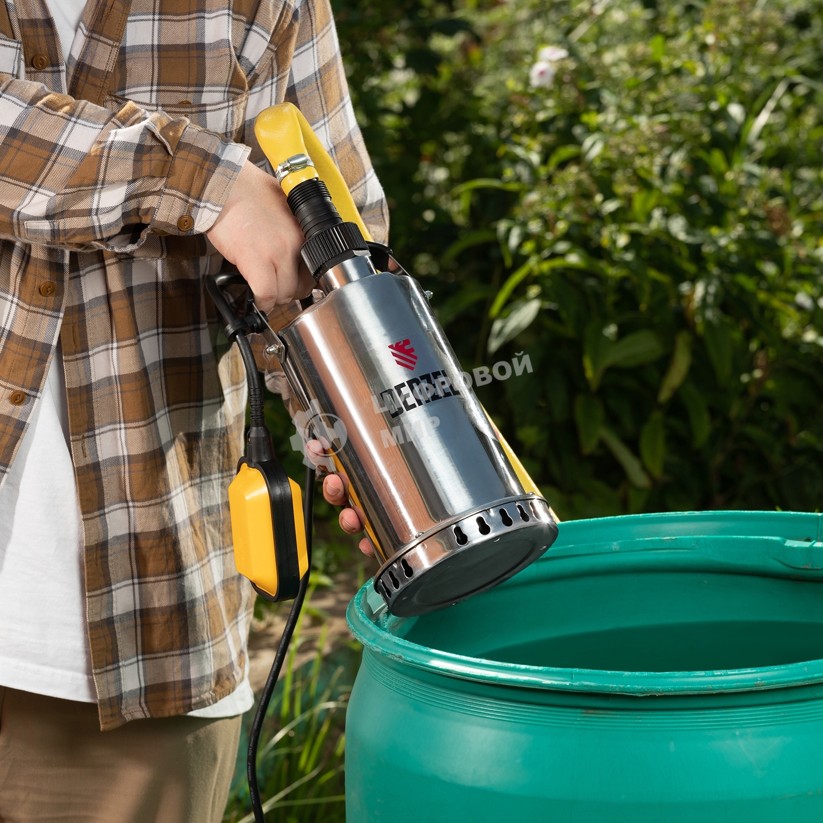 Дренажный насос Denzel DP600X, 600 Вт, подъем 7,5 м, 8500 л/ч