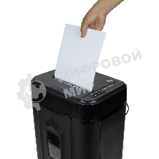 Шредер Heleos АП20-4 черный с автоподачей (секр.P-4) перекрестный 131лист. 20лтр. скрепки скобы пл.карты