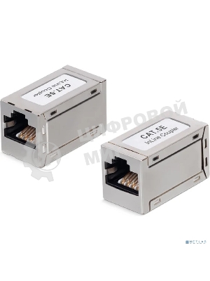 Проходной адаптер (coupler) Cabeus, RJ45(8p8c), кат. 5е, экр., металл