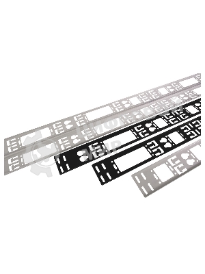 Вертикальный кабельный органайзер ЦМО в шкаф, ширина 75 мм 42U, черный (ВКО-М-42.75-9005)