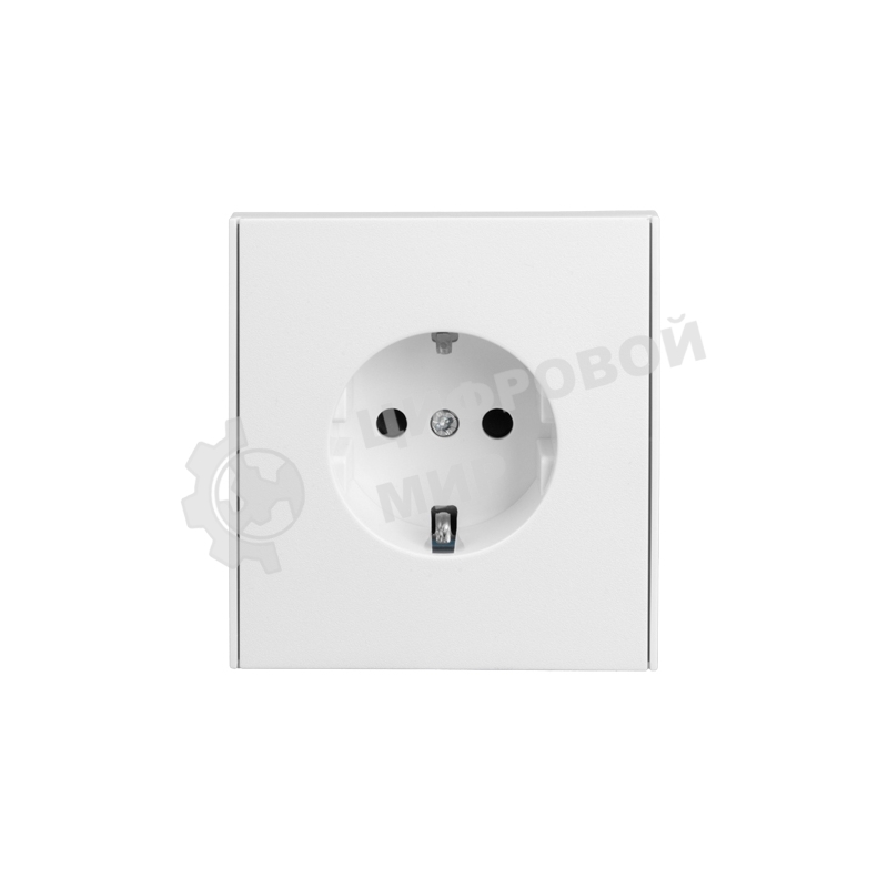 Розетка Kranz STRONG 1-ая с/з с/у, со шторками 16А жемчуг