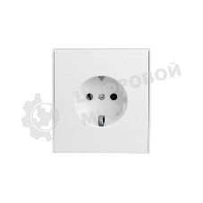 Розетка Kranz STRONG 1-ая с/з с/у, со шторками 16А жемчуг