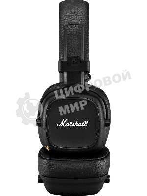 Беспроводные/проводные наушники Marshall Major IV черный, накладные, Bluetooth + проводной, беспроводная зарядка, до 80 ч