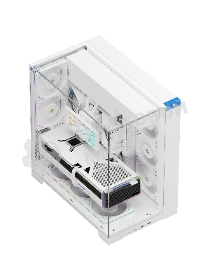 Корпус без блока питания Thermalright A70, Midi-Tower, TG, no fans, 2xUSB-A 3.0, 1xUSB Type-C, ATX, mATX, mITX White