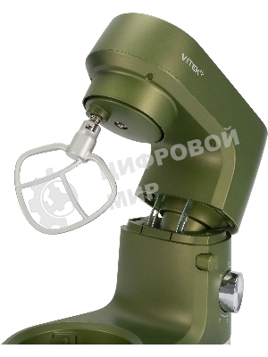 Миксер Vitek VT-PM0662 зеленый, стационарный, 2000 Вт, 6 л, 6 скоростей