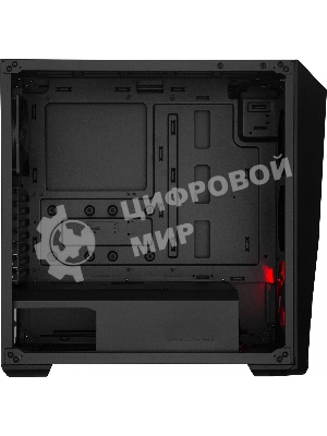 Компьютерный корпус  Cooler Master MasterBox K501L, 1xUSB3.0, 1xUSB2.0, 1x120 Fan,  1x120 Red Led Fan, w/o PSU, Black, ATX