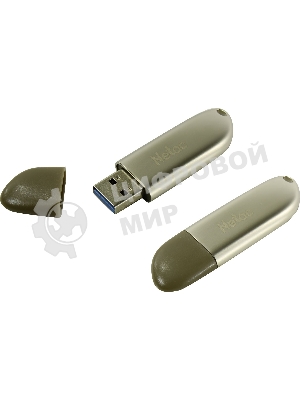 Флешка USB Netac U352 128Gb <NT03U352N-128G-20PN>, USB 2.0, с колпачком, металлическая