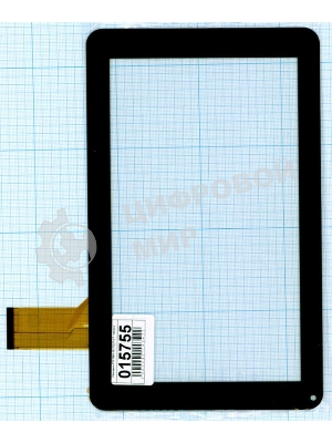 Сенсорное стекло (тачскрин) TYF1067-20121227-V1, черный