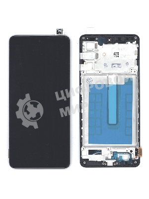 Дисплей для Samsung Galaxy M52 5G SM-M526F в сборе с тачскрином и рамкой OLED черный