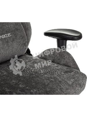 Кресло Zombie Ghost Fabric серый, ткань, 120 кг, механизм качания