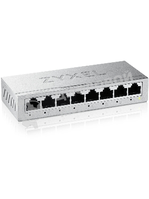 Коммутатор Zyxel GS-108B v5, 8 портов 1000 Мбит/с, настольный, металлический корпус