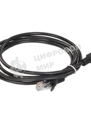 Патч-корд CCA light UTP Гарнизон PC-UTP-5e-1.5-BK кат.5e, 1.5м, литой, многожильный черный