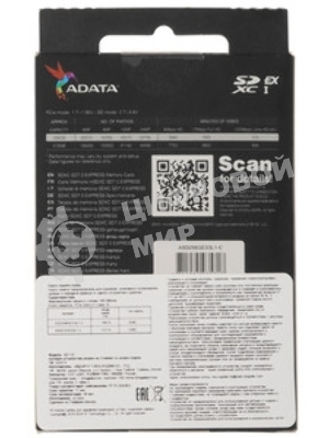 Флеш карта SD 256Gb ADATA Premier Extreme SDXC Class 10 UHS-I U3 V30S 800/700 MB/s (UD256GEX3L1-C)