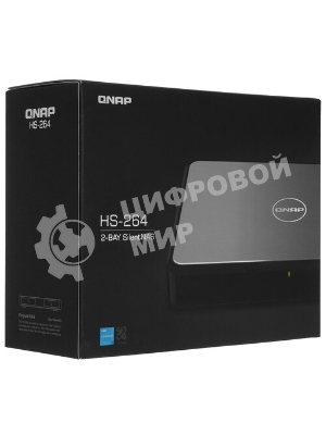 Сетевое хранилище SMB QNAP HS-264-8G Silent NAS 2 HDD trays, 4-core Intel Celeron N5105 2.0 GHz up to 2.9 GHz, 8 Gb RAM, 2x2.5 Gigabit Ethernet, 2 xUSB 3.2 Gen 2 (10Gbps), 2xHDMI.