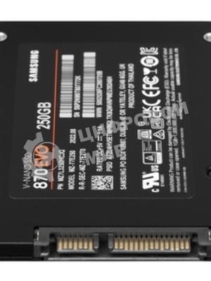 Накопитель SSD Samsung 870 EVO, 250Gb, SATA III, 2.5