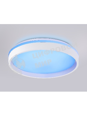 Светодиодный светильник RGB Ambrella light FZ601 WH/GD белый/золото IP20 46W 3000K-6500K+RGB D390*80 (ПДУ ИК)