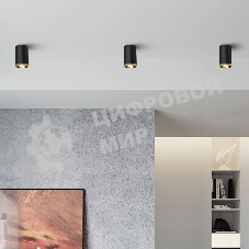 Cветильник потолочный светодиодный 25033/LED 9W 4200K чёрный