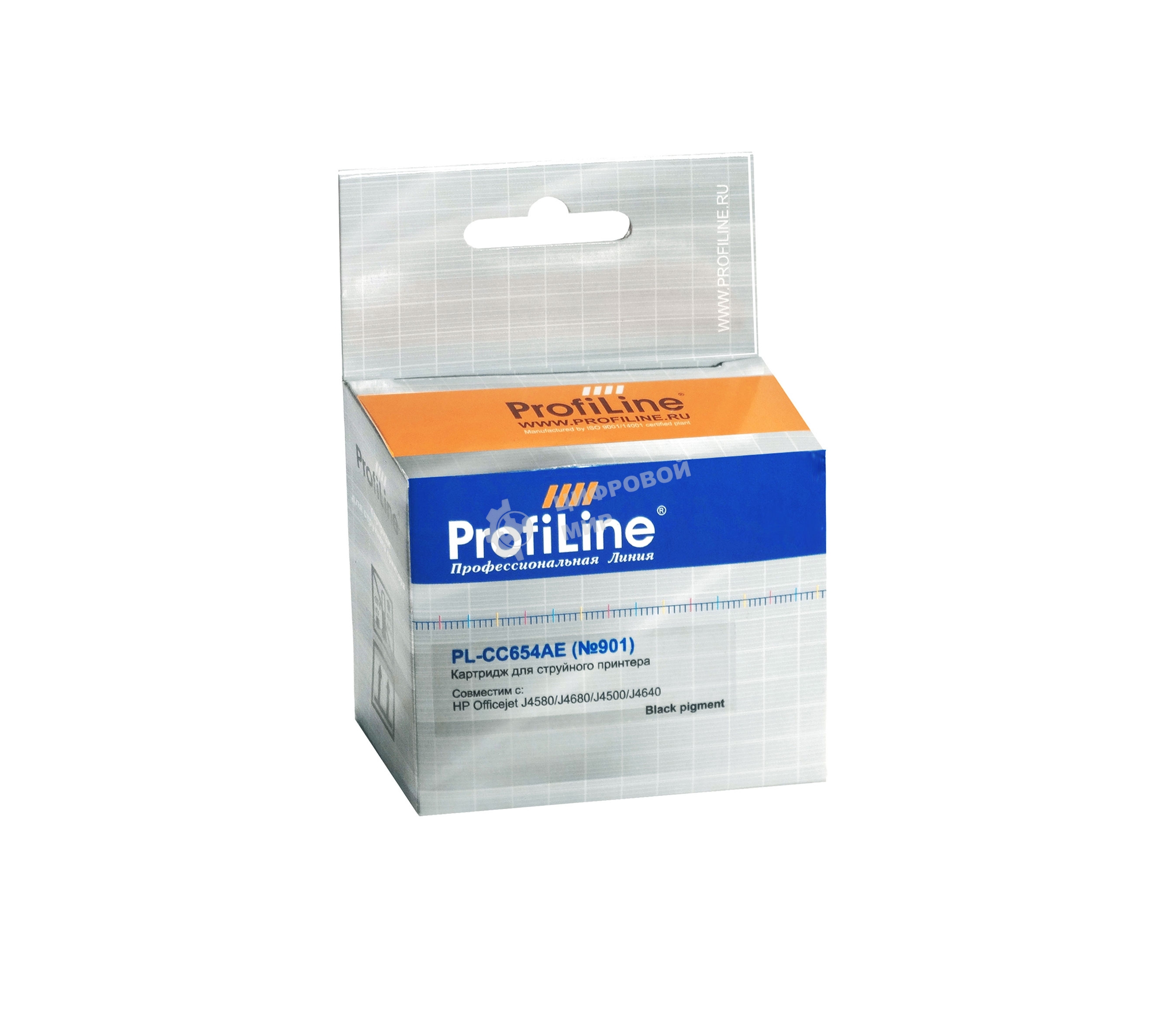 Картридж струйный ProfiLine PL-CC653/4AE № 901XL для принтеров HP Officejet J4580/J4680/J4500/J4640 Black пигмент
