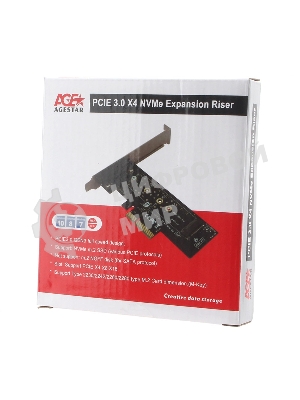 Адаптер AgeStar AS-MC01 PCI-E для M.2 NGFF SSD