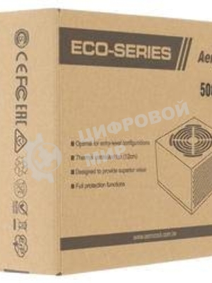 Блок питания Aerocool/Formula ECO-500W, 500Вт, 120мм, серый
