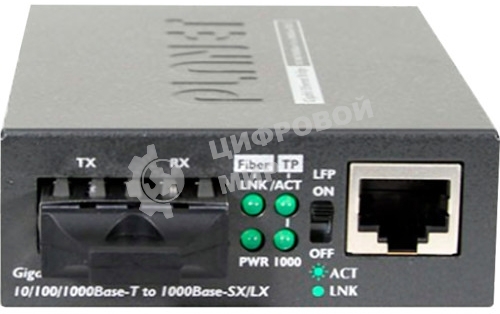 Медиаконвертер PLANET Technology FT-802 10/100Base-TX to 100Base-FX (SC) Bridge Media Converter, LFPT Supported