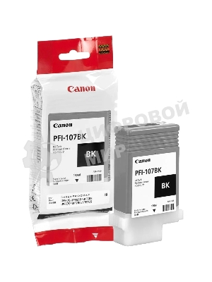Картридж струйный Canon PFI-107BK (6705B001) черный (130 мл) для Canon iP F680/685/780/785