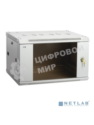 Шкаф ITK LINEA W 12U 600x450 мм дверь стекло, RAL7035