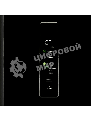 Холодильник Maunfeld MFF183NFBE черный трехкамерный 270/135л морозилка снизу, NoFrost, Side by Side