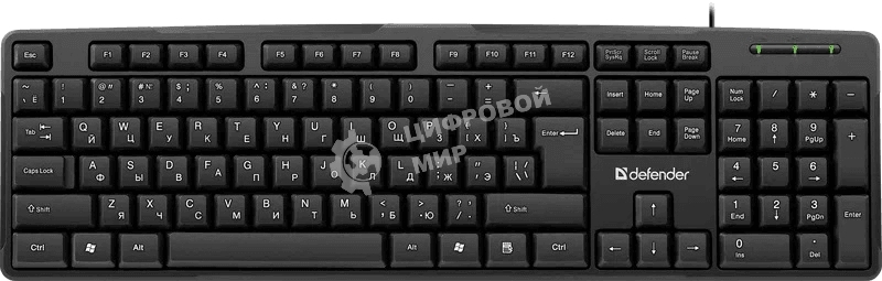 Клавиатура проводная Defender Next HB-440 RU, USB, черный