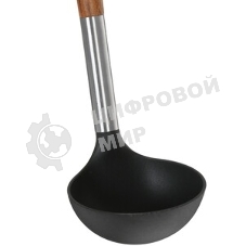 Половник LARA LR07-100 нейлон, ручка деревянная (акация), стальной больстер