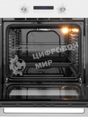 Шкаф духовой газовый с электрическим грилем Maunfeld MOGM703W, встраиваемый