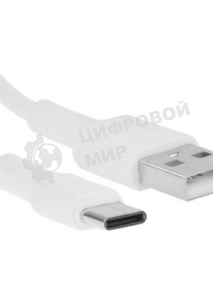 Кабель MORE CHOICE (4620202550361) K75a нейлон USB 3.0A PD 60W для Type-C Type-C 1м белый