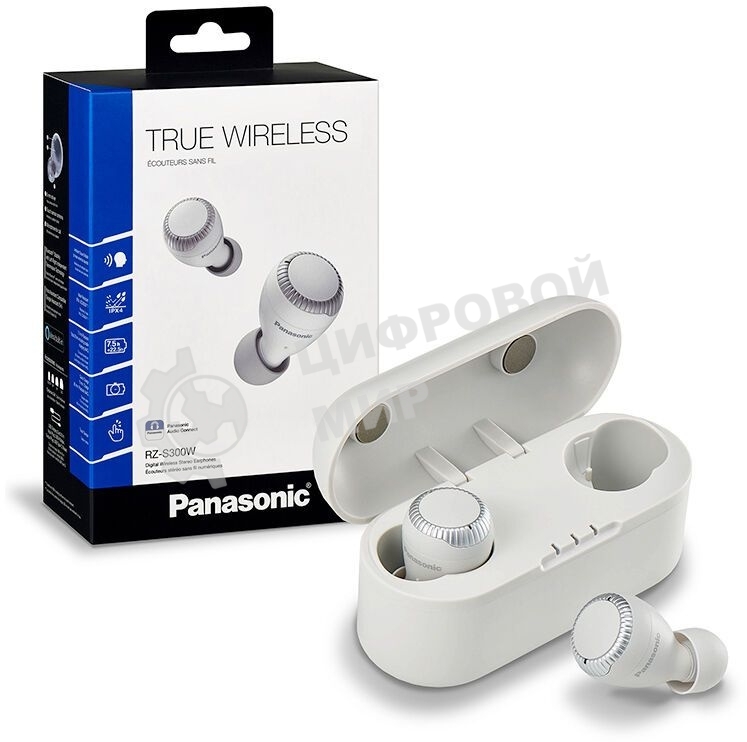 Гарнитура вкладыши Panasonic RZ-S300WGE-W белый беспроводные bluetooth в ушной раковине