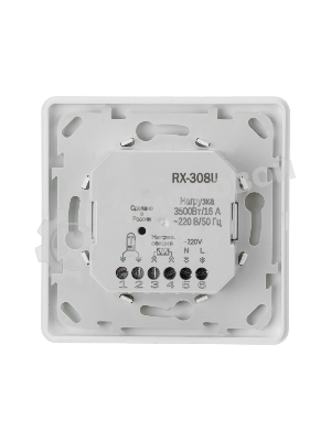 Терморегулятор механический Rexant RX-308U белый (совместим с Schneider серии Unica)