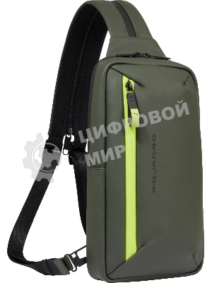 Рюкзак слинг Piquadro Corner 2.0 CA6466C2OW/VE зеленый полиэстер