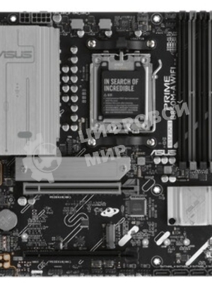 Материнская плата ASUS PRIME B850M-A WIFI, AM5, AMD B850, 4xDDR5, 4xSATA, 3xM.2, 1xPCIe 5.0 x16, 1xPCIe 4.0 x16, 1xHDMI, 2xDP, 1x2.5Gb LAN, Wi-Fi 6E, Bluetooth 5.3, 2xUSB-A 10Gbps, 2xUSB-A 5Gbps, 4xUSB-A 2.0, 3x3.5 мм, 7.1, mATX