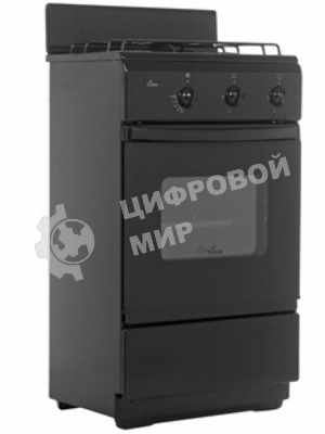 Плита газовая Flama CG 3202 B коричневый, конфорок 2 шт, духовка 30 л, 50 см x 85 см x 35 см