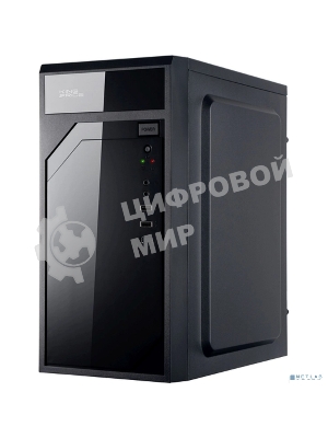 Компьютерный корпус KingPrice KPCC-MN208 черный без БП mATX 1x80мм 2x120мм 2xUSB 2.0 audio